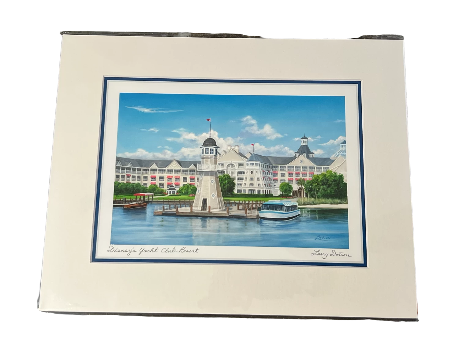 Disneys Yacht Club Resort By Larry Dotson 11x14" Matted Print 3 Disneys Yacht Club Resort By Larry Dotson 11x14" Matted Print