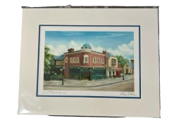Disney Epcot Rose & Crown 11x14" Matted Print By Larry Dotson