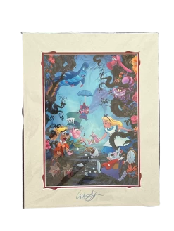 Disney Matted Print “Tea Time” SIGNED By William Silvers