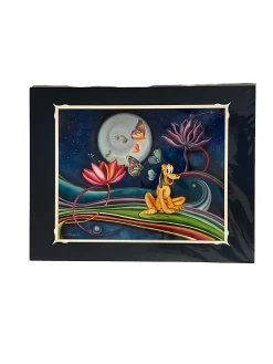 Disney Festival Of Arts "Plutos Wonder"Rachel Tribble 14X18" Matted Print