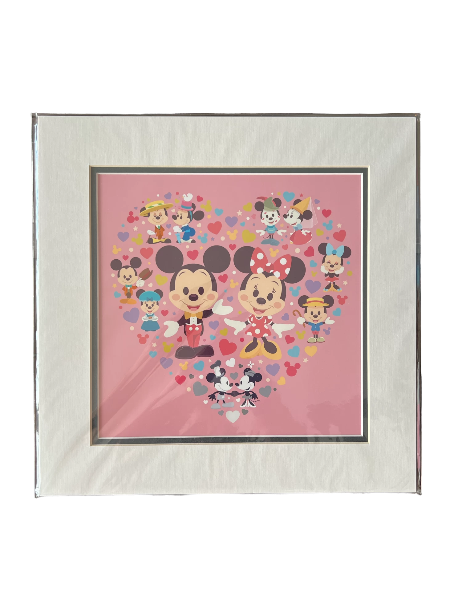 Disney Cutie Couple 14x14" Matted Print By Jerrod Maruyama 3 Disney Cutie Couple 14x14" Matted Print By Jerrod Maruyama