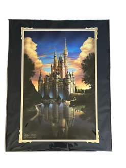 Disney “Magical Reflection 50th” Matted Print SIGNED By Greg McCullough