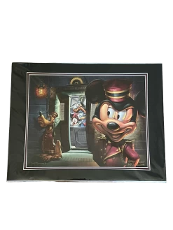 Disney “Hollywood Tower Hotel” Matted Print SIGNED By Greg McCullough