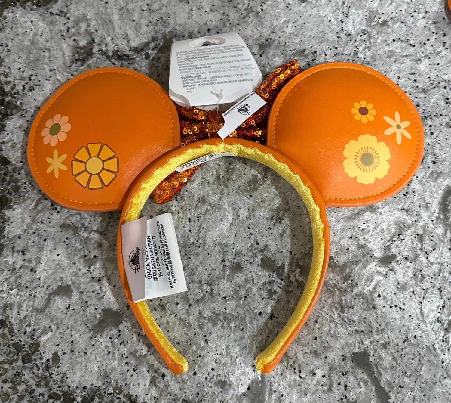 Disney Epcot Flower & Garden 2023 Orange Bird Ear Headband 4 Disney Epcot Flower & Garden 2023 Orange Bird Ear Headband - Image 2
