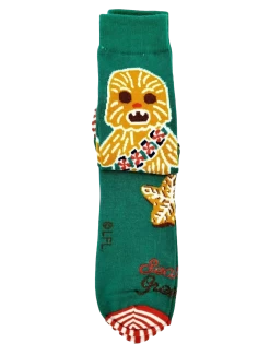 Disney Star Wars Chewbacca Gingerbread Holiday Socks
