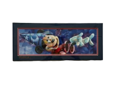 Disney "Happy Moments Of Magic" Sorcerer Mickey SIGNED Tom Matousek Matted Print