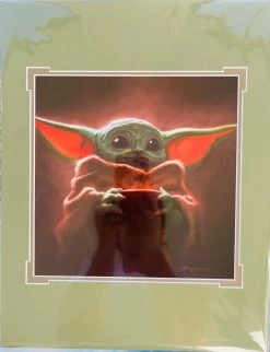 Disney Festival Of Arts "The Child" Star Wars By John Nadeau 14x18" Matted Print