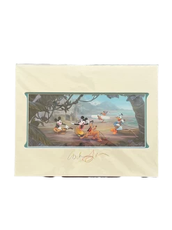 Disney Matted Print “Hawaiian Holiday” SIGNED By William Silvers