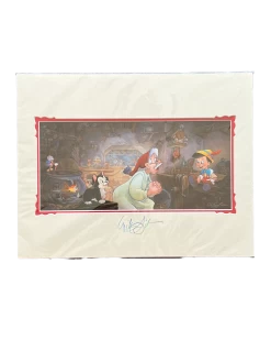 Disney Festival Of Arts "No Strings" Pinocchio SIGNED By William Silvers 14x18"