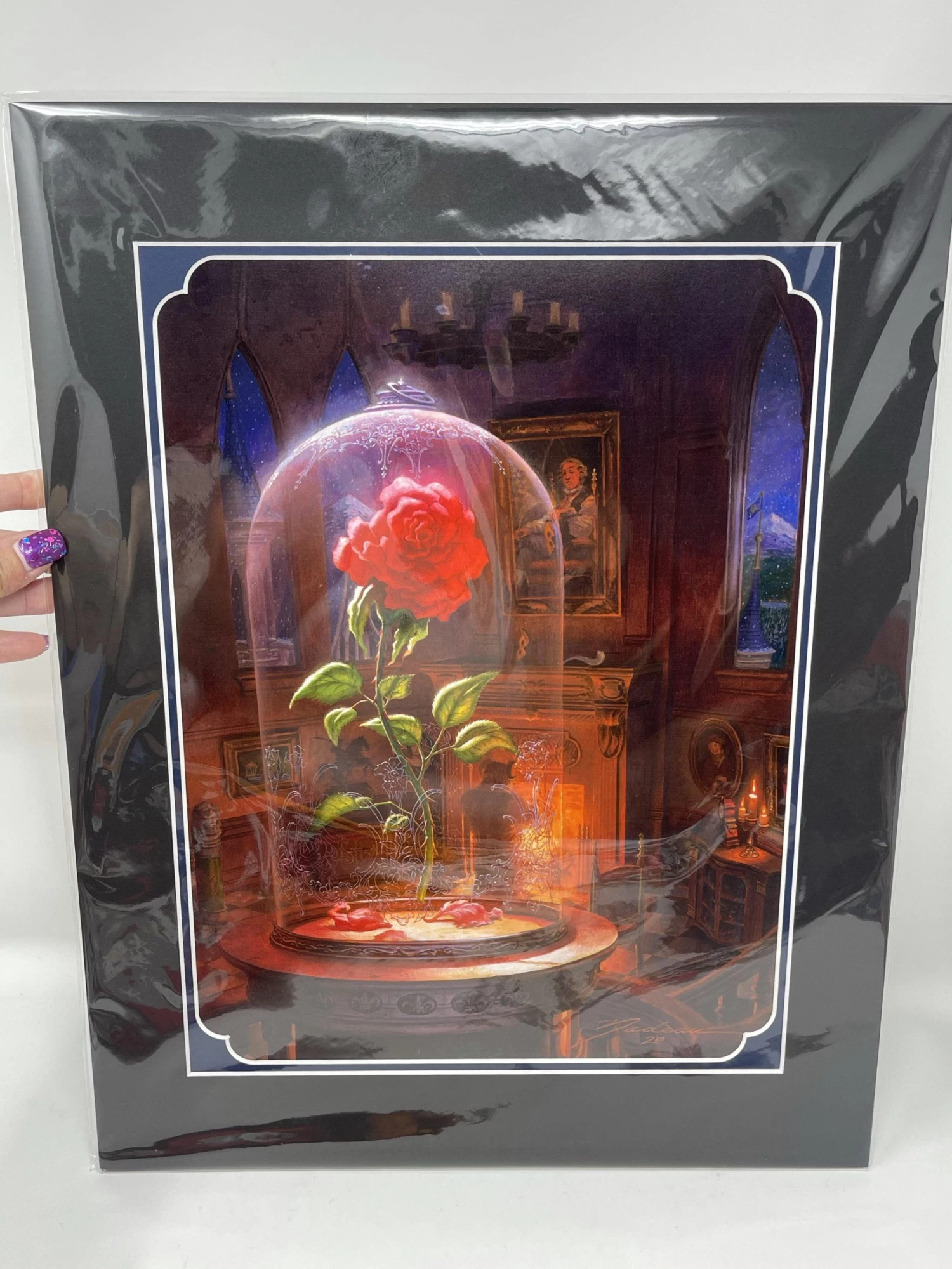 Disney Festival Of Arts “The Rose” By John Nadeau 14x18” Matted Print 3 Disney Festival Of Arts “The Rose” By John Nadeau 14x18” Matted Print