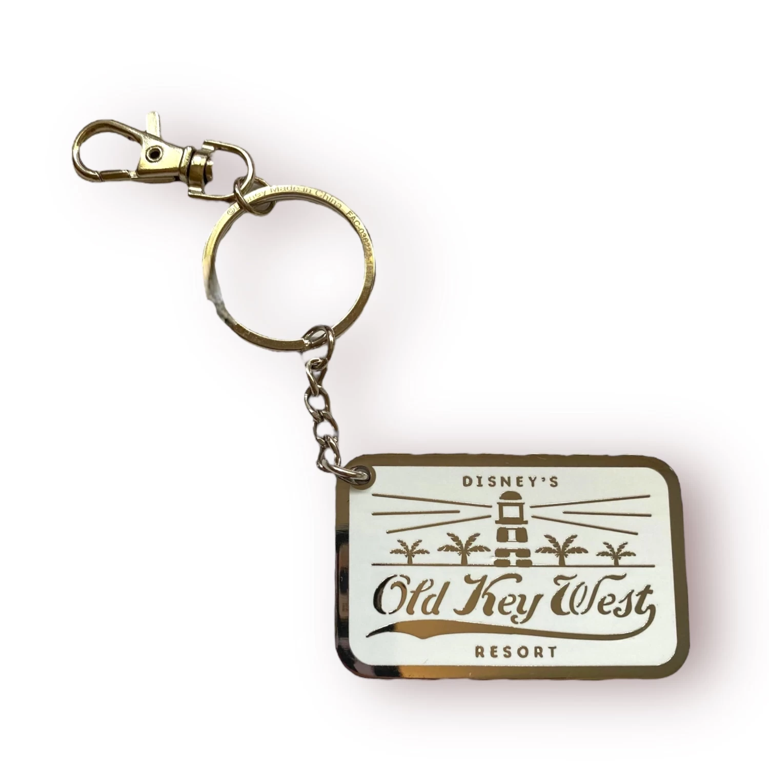 Disney Old Key West Metal Keychain Clip 3 Disney Old Key West Metal Keychain Clip