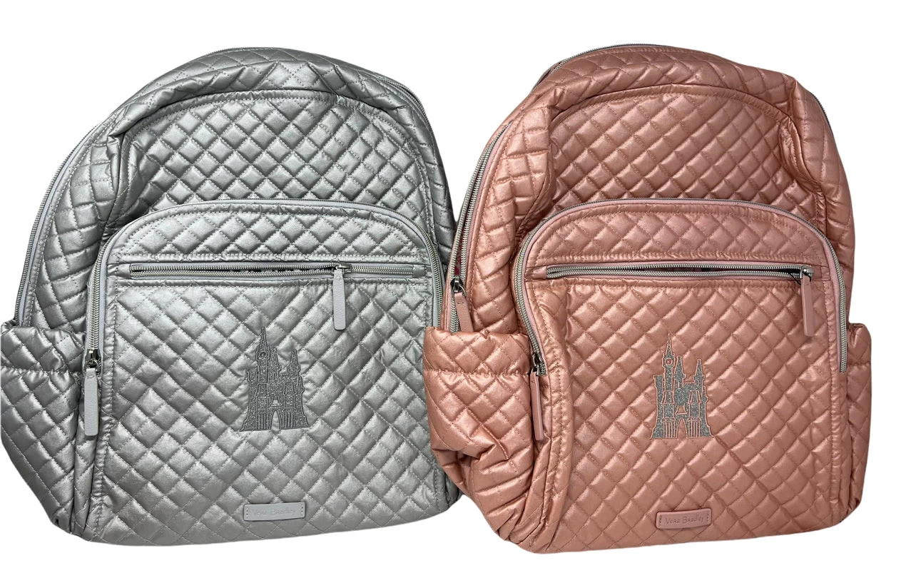 Disney 50th Anniversary Vera Bradley Castle Iconic Campus Backpack 3 Disney 50th Anniversary Vera Bradley Castle Iconic Campus Backpack