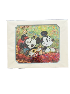 Disney "Havin Fun" Mickey And Minnie SIGNED McCullough 14X18" Matted Print