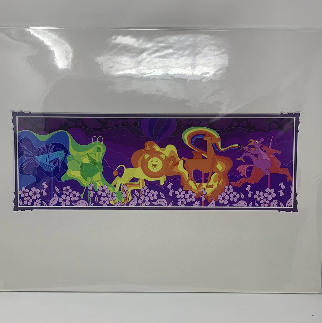 Disney Festival Of The Arts Print - Featuring Figment Matted Print 3 Disney Festival Of The Arts Print - Featuring Figment Matted Print