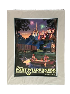 Disney Fort Wilderness Matted Print
