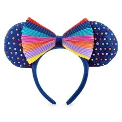 Disney Minnie Mouse Striped Rainbow Ear Headband