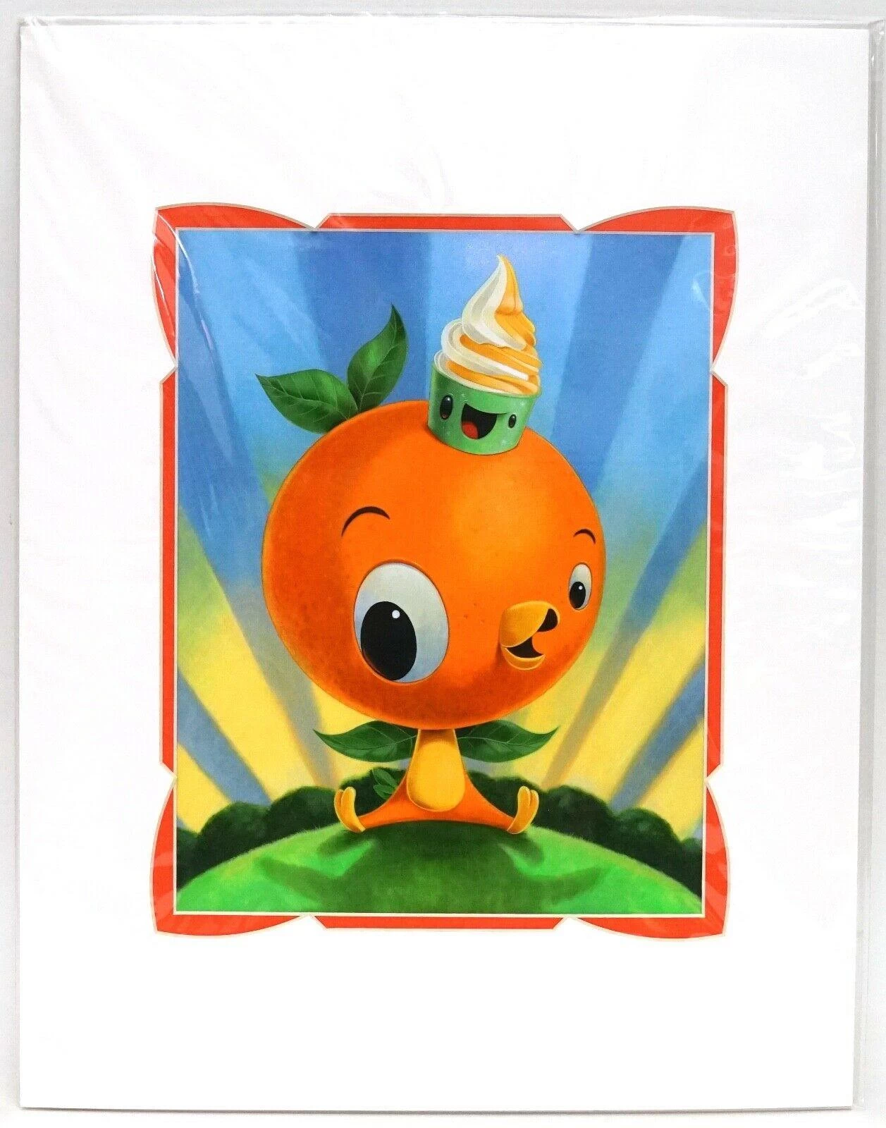 Disney Kristin Tercek "Sweet Sunshine" Orange Bird 14x18" Matted Print 3 Disney Kristin Tercek "Sweet Sunshine" Orange Bird 14x18" Matted Print