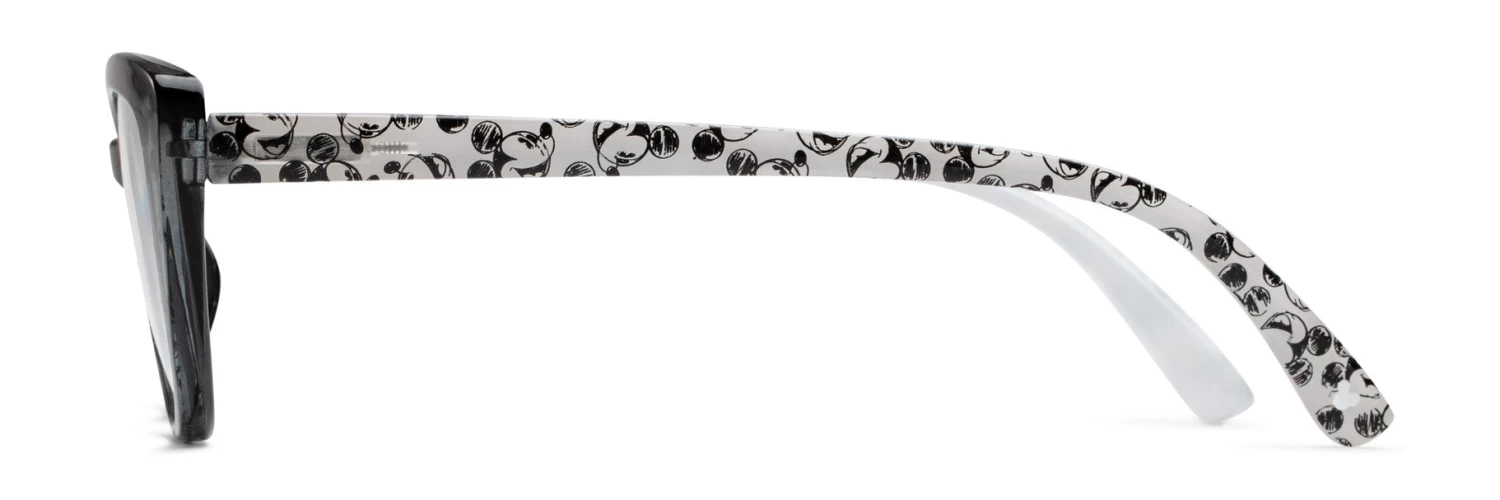 Disney The Dreamerx Foster Grant® Reading Glasses Black/Crystal, Mickey Mouse Print 5 Disney The Dreamerx Foster Grant® Reading Glasses Black/Crystal, Mickey Mouse Print - Image 3
