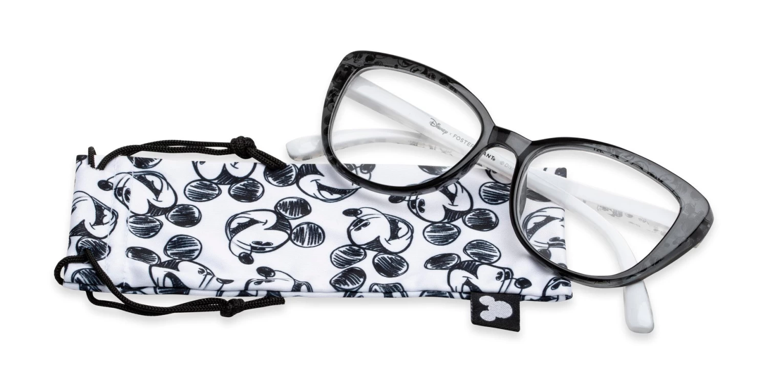 Disney The Dreamerx Foster Grant® Reading Glasses Black/Crystal, Mickey Mouse Print 9 Disney The Dreamerx Foster Grant® Reading Glasses Black/Crystal, Mickey Mouse Print - Image 7