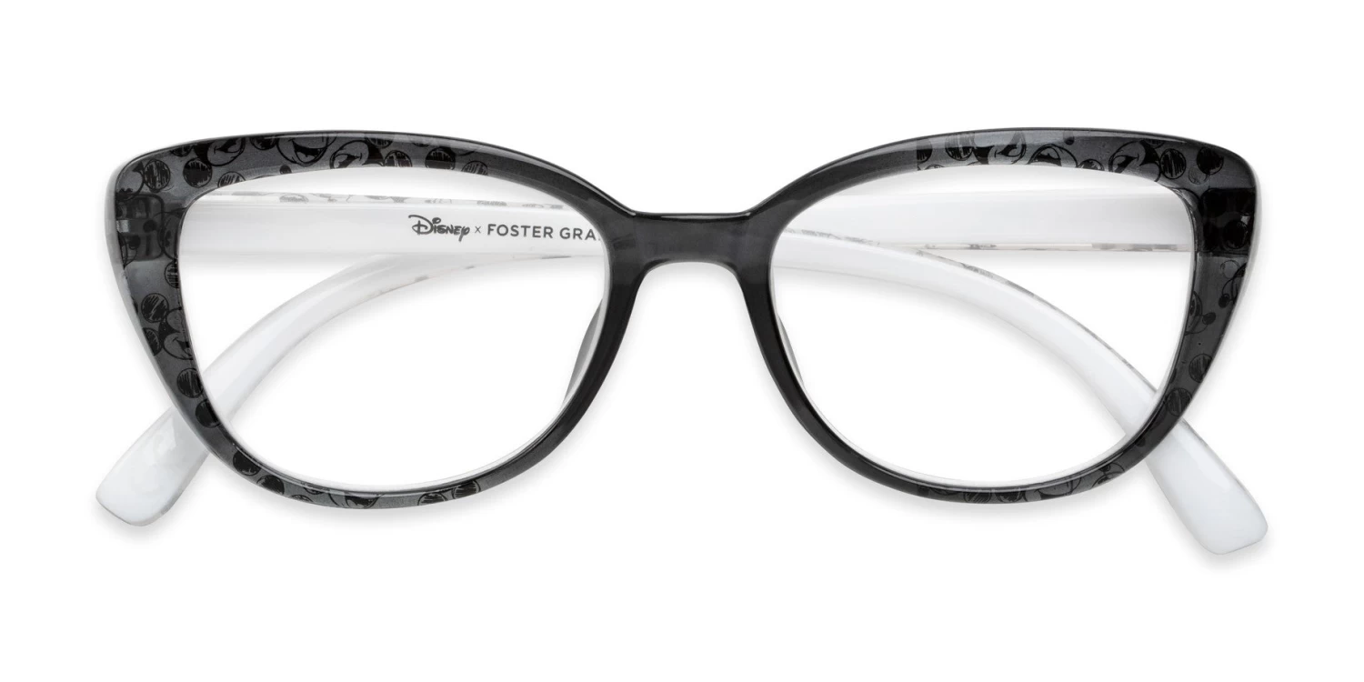 Disney The Dreamerx Foster Grant® Reading Glasses Black/Crystal, Mickey Mouse Print 7 Disney The Dreamerx Foster Grant® Reading Glasses Black/Crystal, Mickey Mouse Print - Image 5